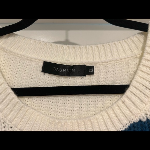 ZESICA Crew Neck Color Block Casual Loose Oversized Knitted Sweater XL Fall - Picture 3 of 7